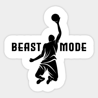 Beast mode basketball Sticker